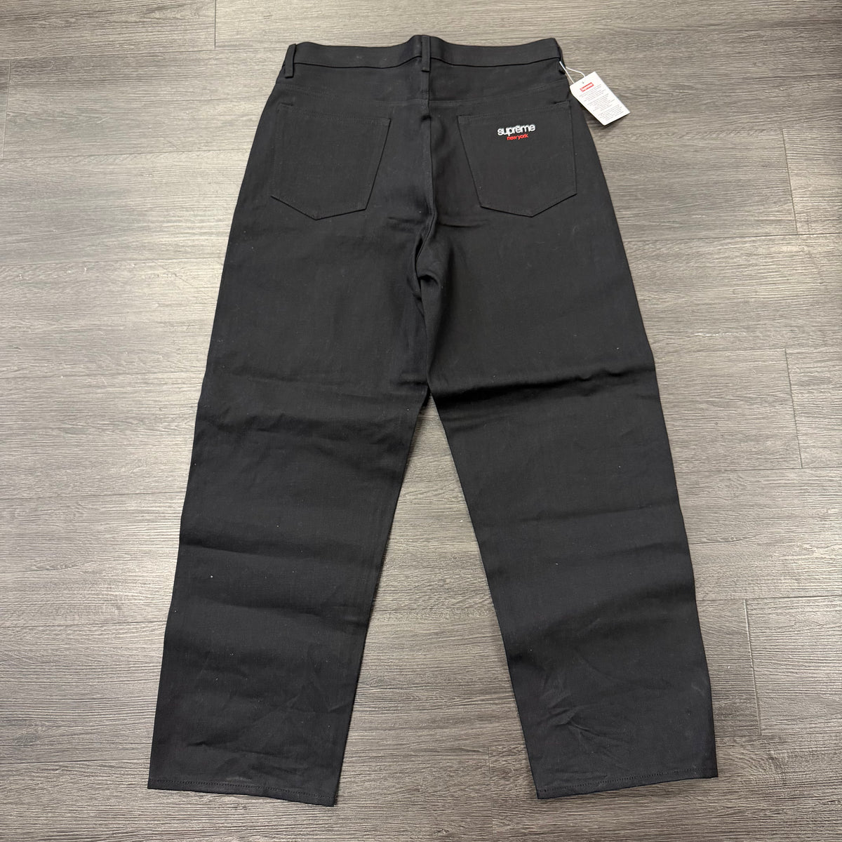 Supreme Black Selvedge Baggy Denim