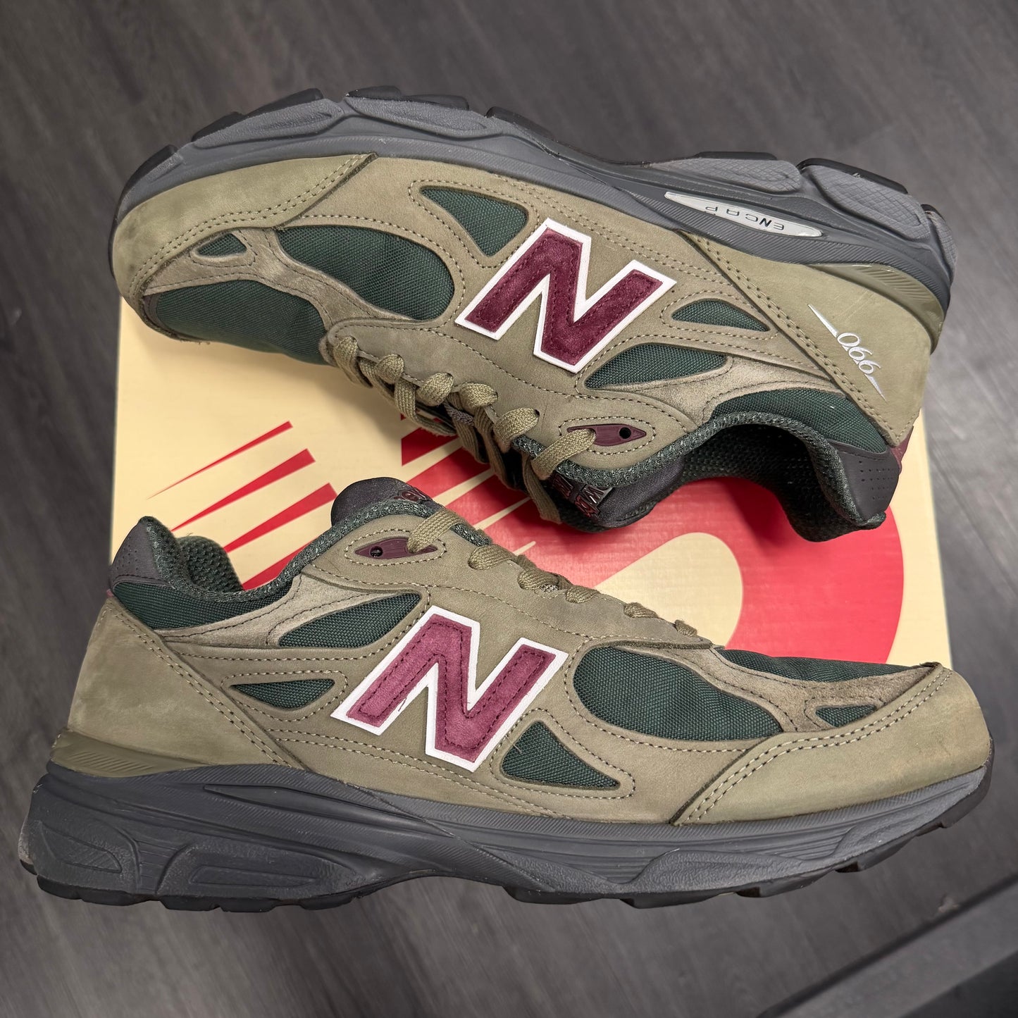 New Balance 990v3 MiUSA Teddy Santis Green Purple