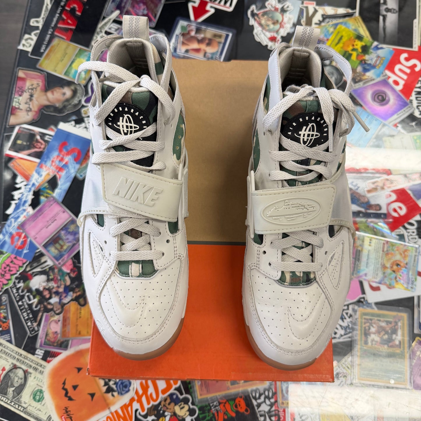 Nike Air Trainer Huarache Corteiz Light Bone U9.5