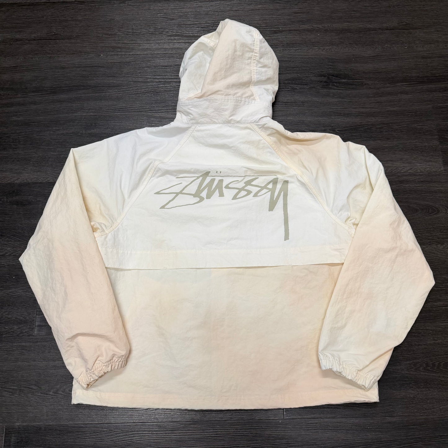 Stussy White/Tan Zip Up Jacket