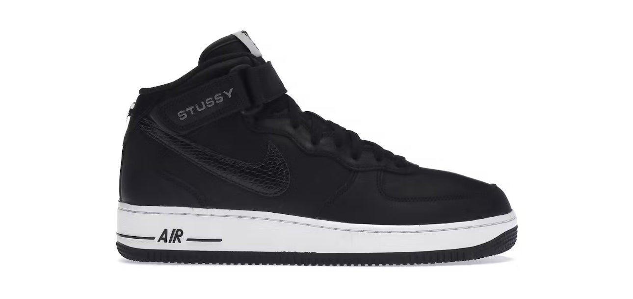 Nike Air Force 1 Mid Stussy Black White
