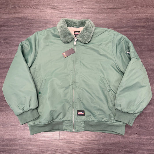 Supreme Dickies Fur Collar Bomber Jacket Work Green