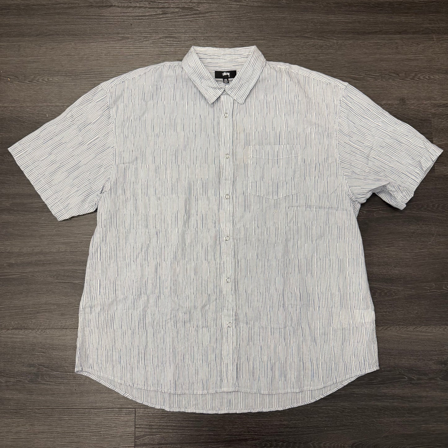 Stussy Striped Snap Button Up