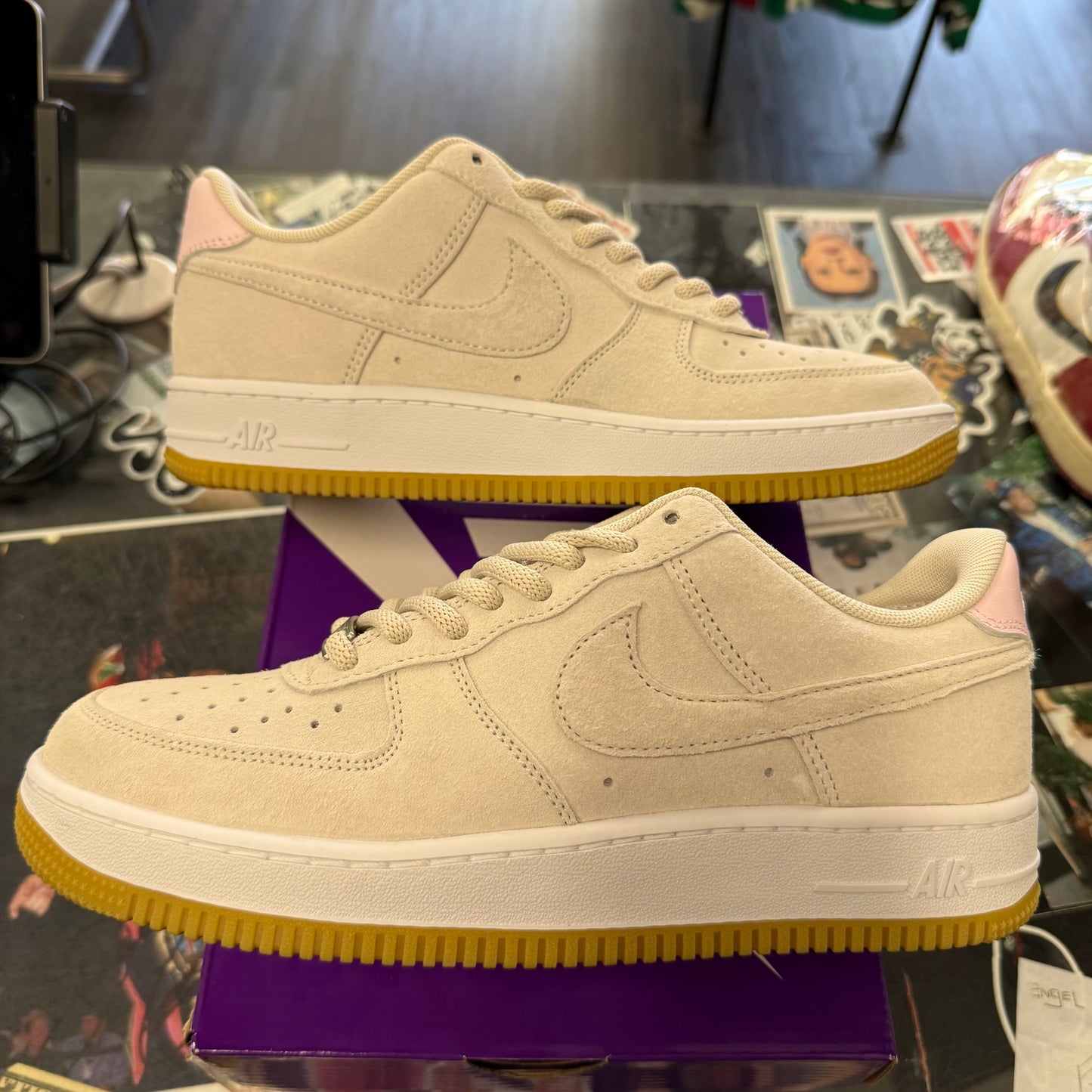 Nike Air Force 1 Low SB Light Orewood Brown Pink U8