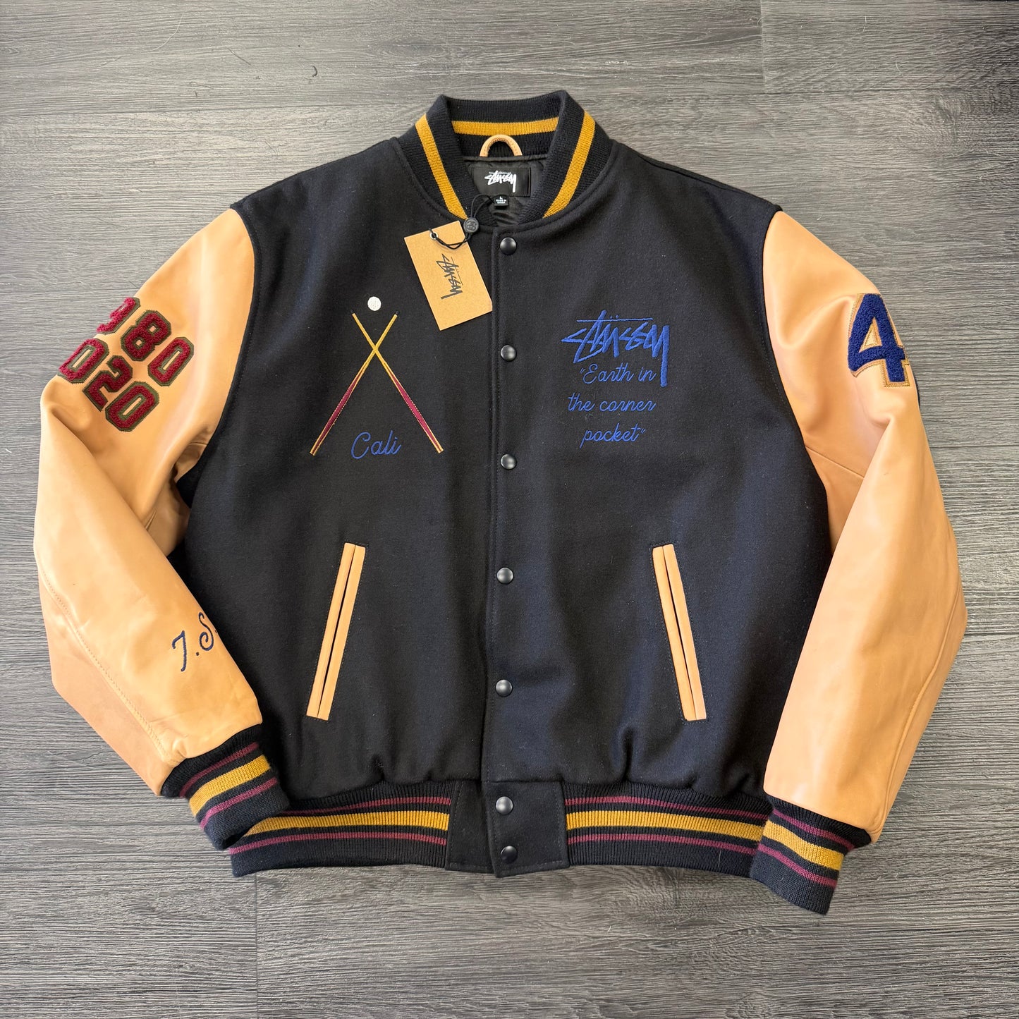Stussy Friends and Family 40th Anniversary Varsity Jacket
