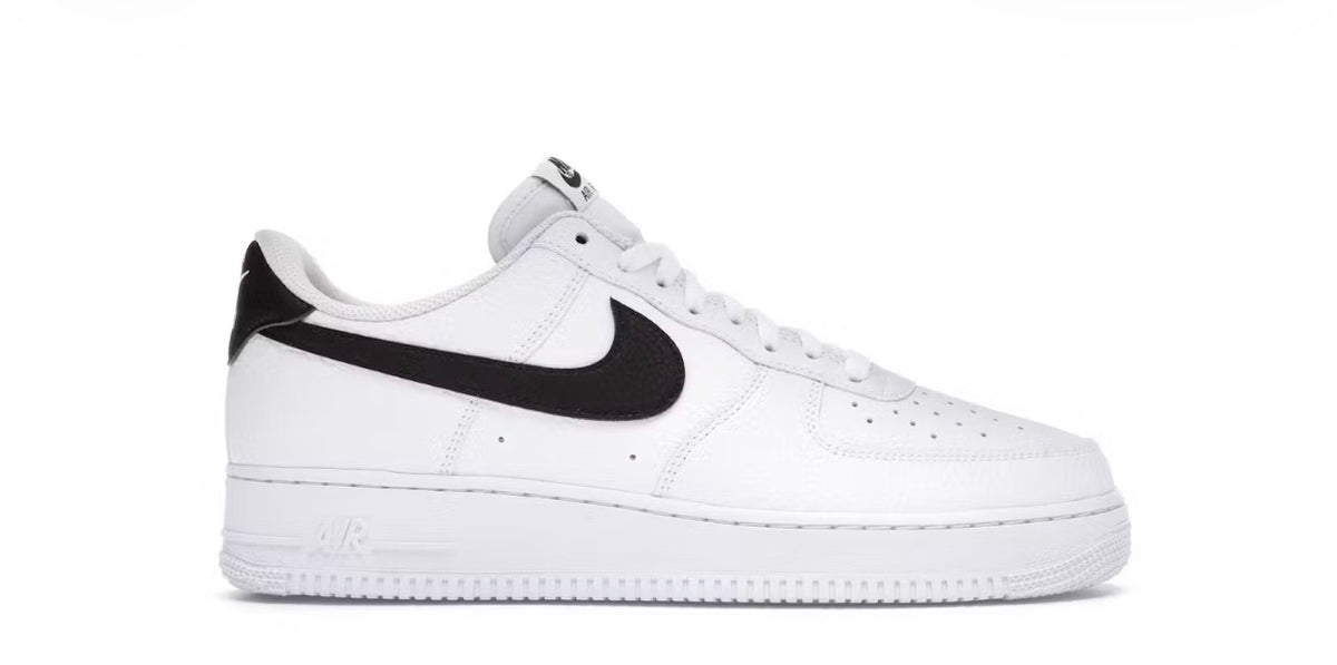 Nike Air Force 1 Low '07 White Black Pebbled Leather