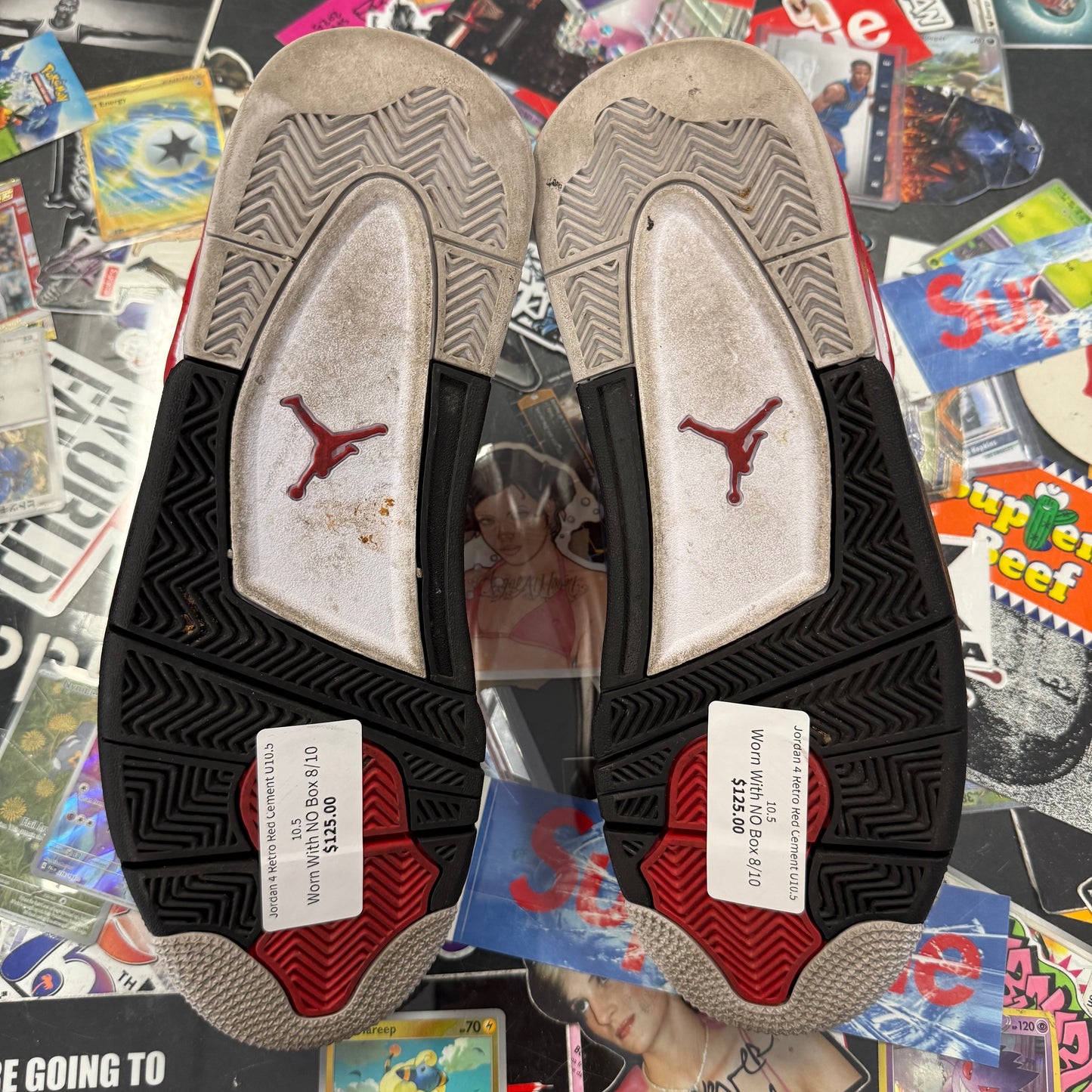 Jordan 4 Retro Red Cement U10.5