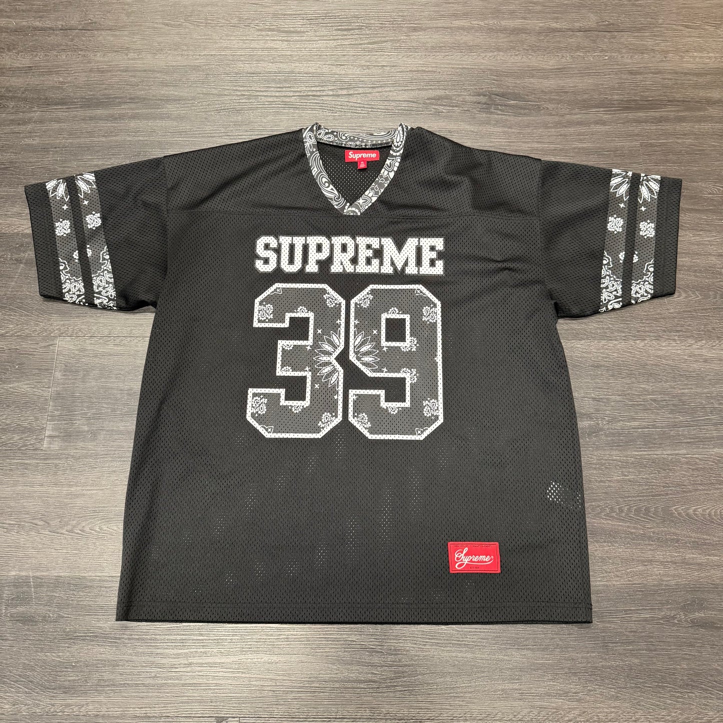 Supreme Bandana Jersey Black