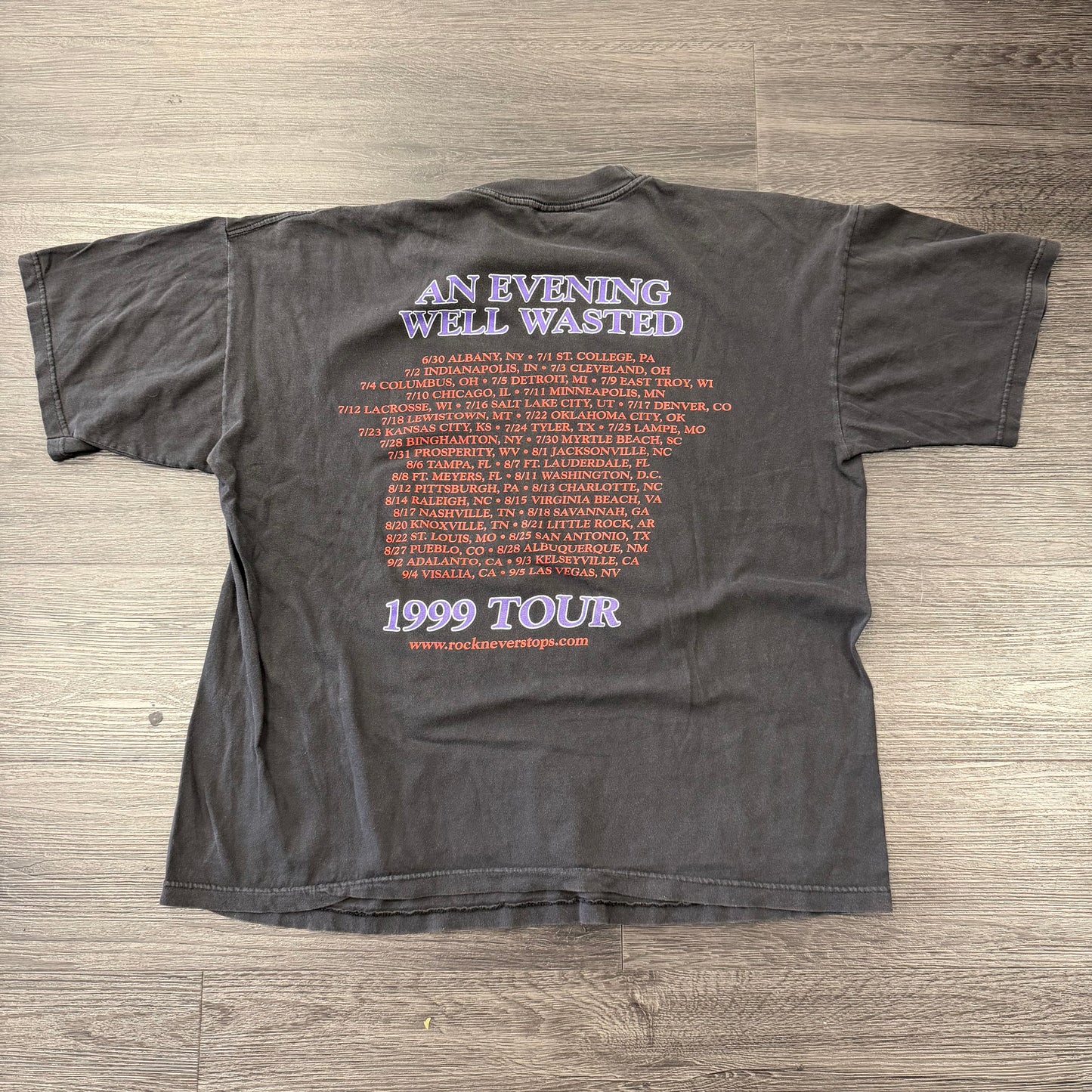 Rock Never Stops Vintage Tee