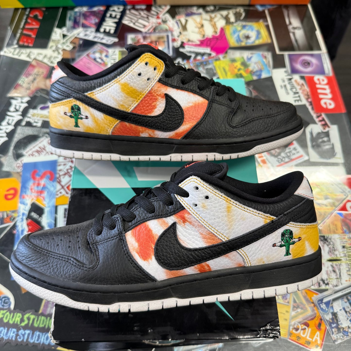 Nike SB Dunk Low Raygun Tie-Dye Black U9.5
