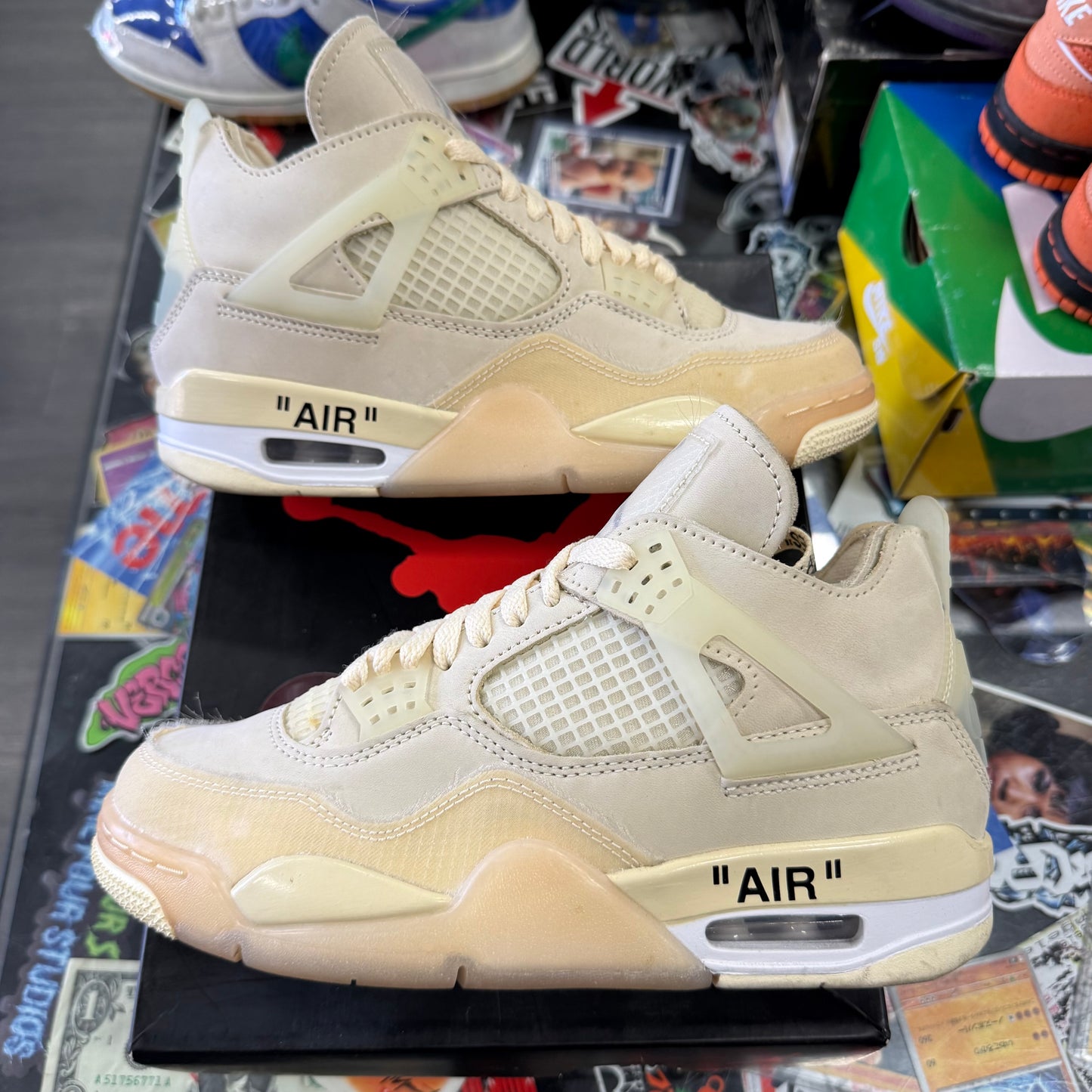 Jordan 4 Retro Off-White Sail (Women's) U6.5W