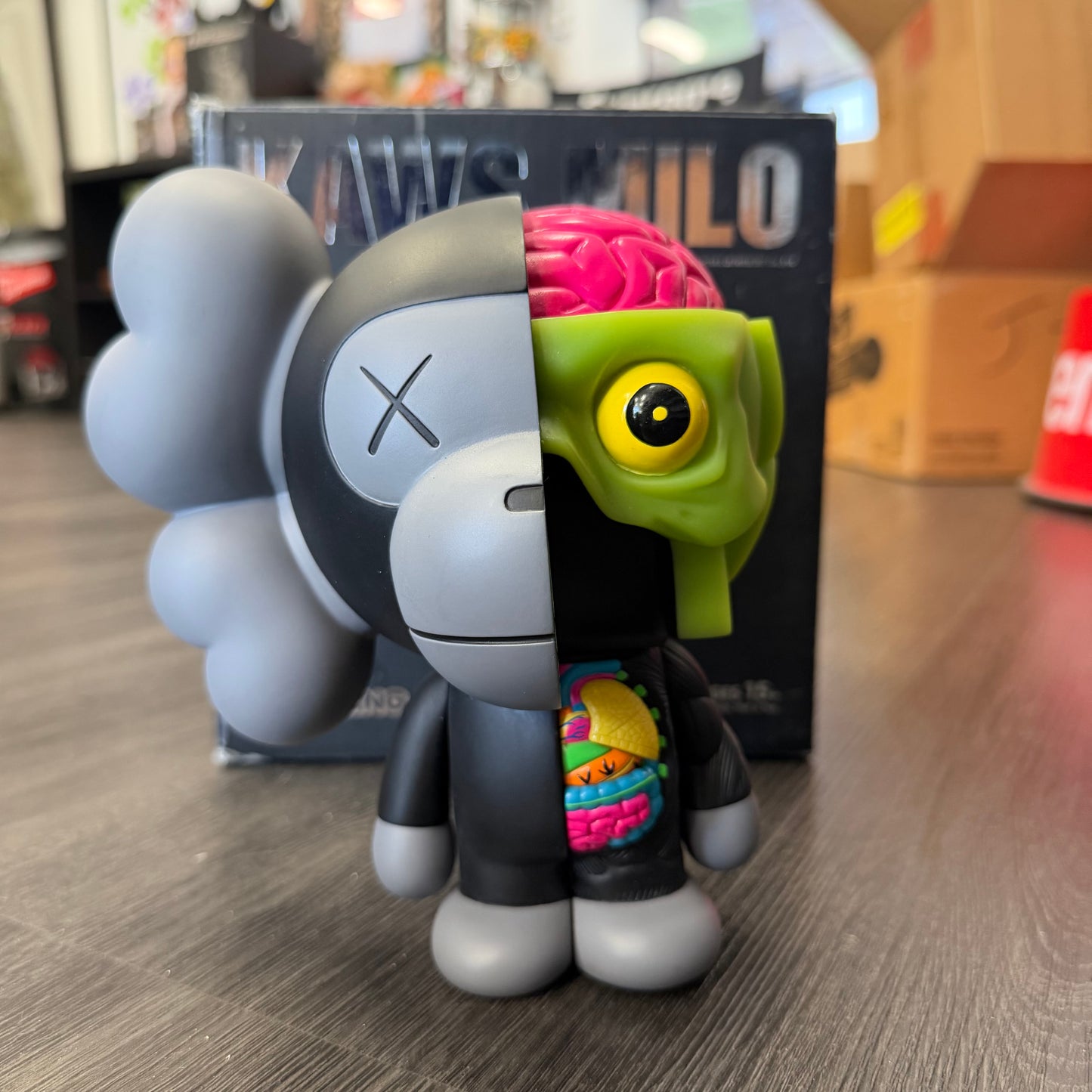 KAWS Bape Dissected Baby Milo Black