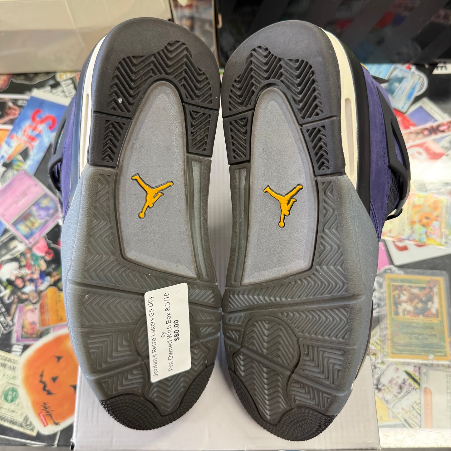 Jordan 4 Retro Lakers GS U6y