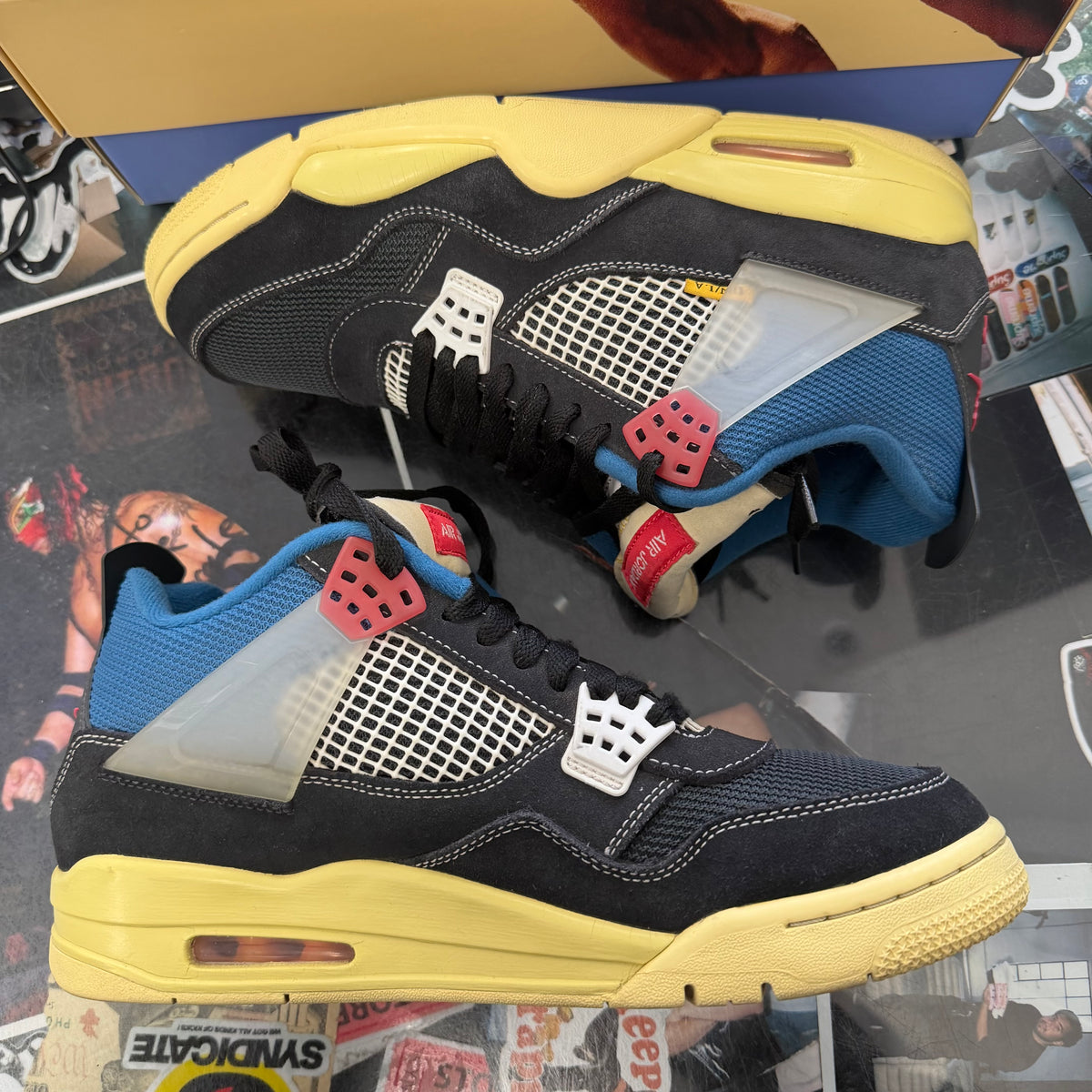 Jordan 4 Retro Union Off Noir U10