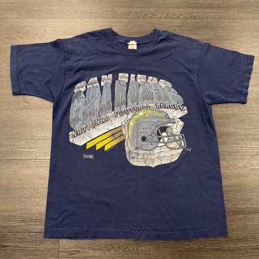 Chargers Navy Vintage Tee