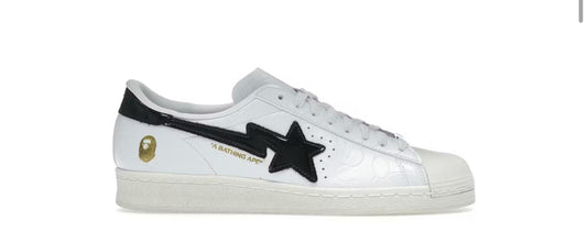 Adidas Superstar Vintage Bape White Black