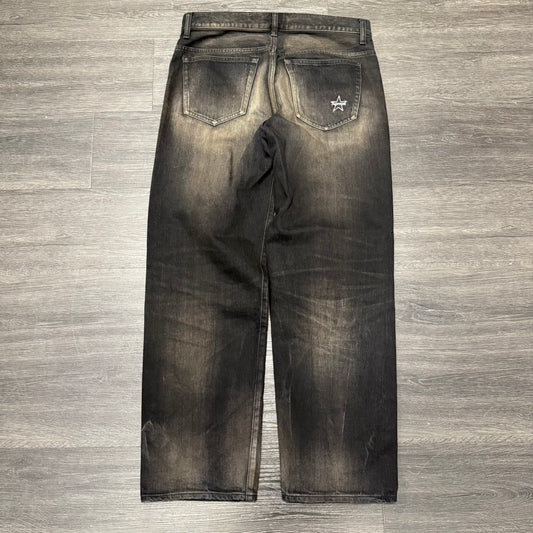Supreme Distressed Loose Fit Selvedge Denim