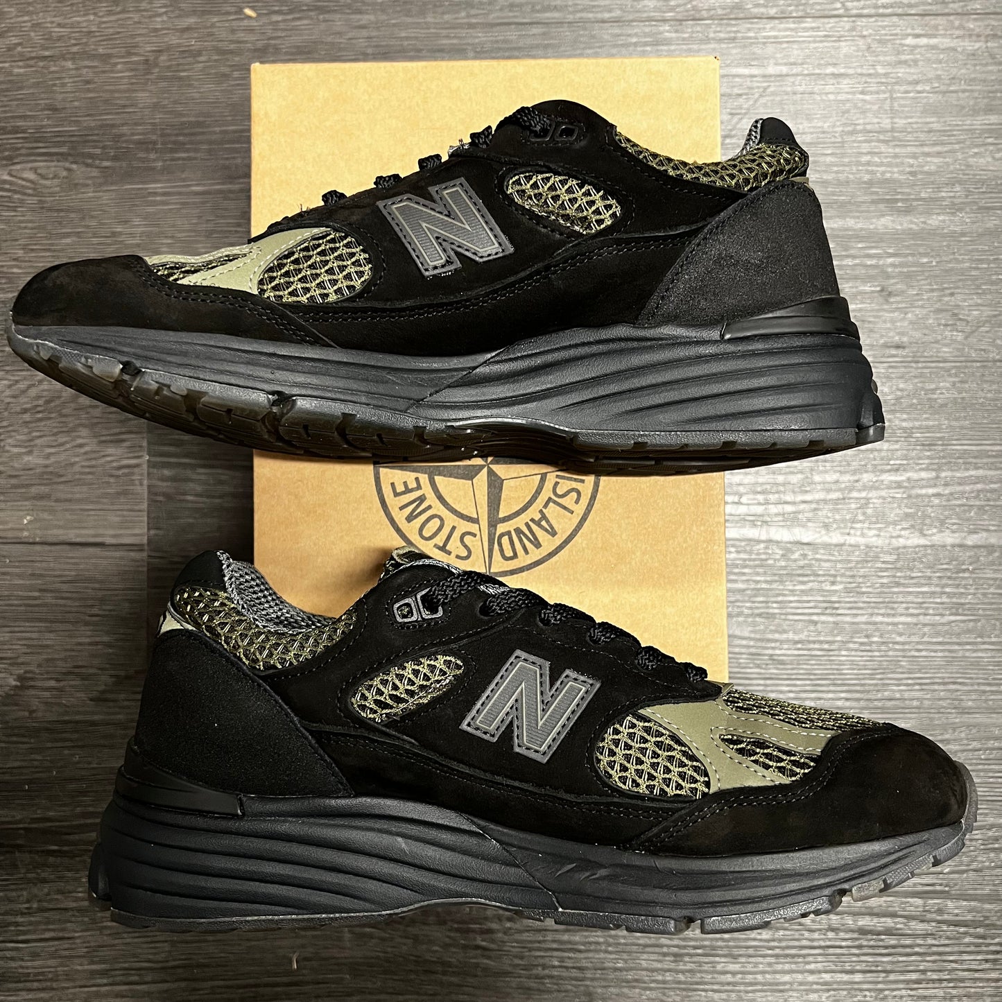 New Balance 991v2 MiUK Stone Island Black U