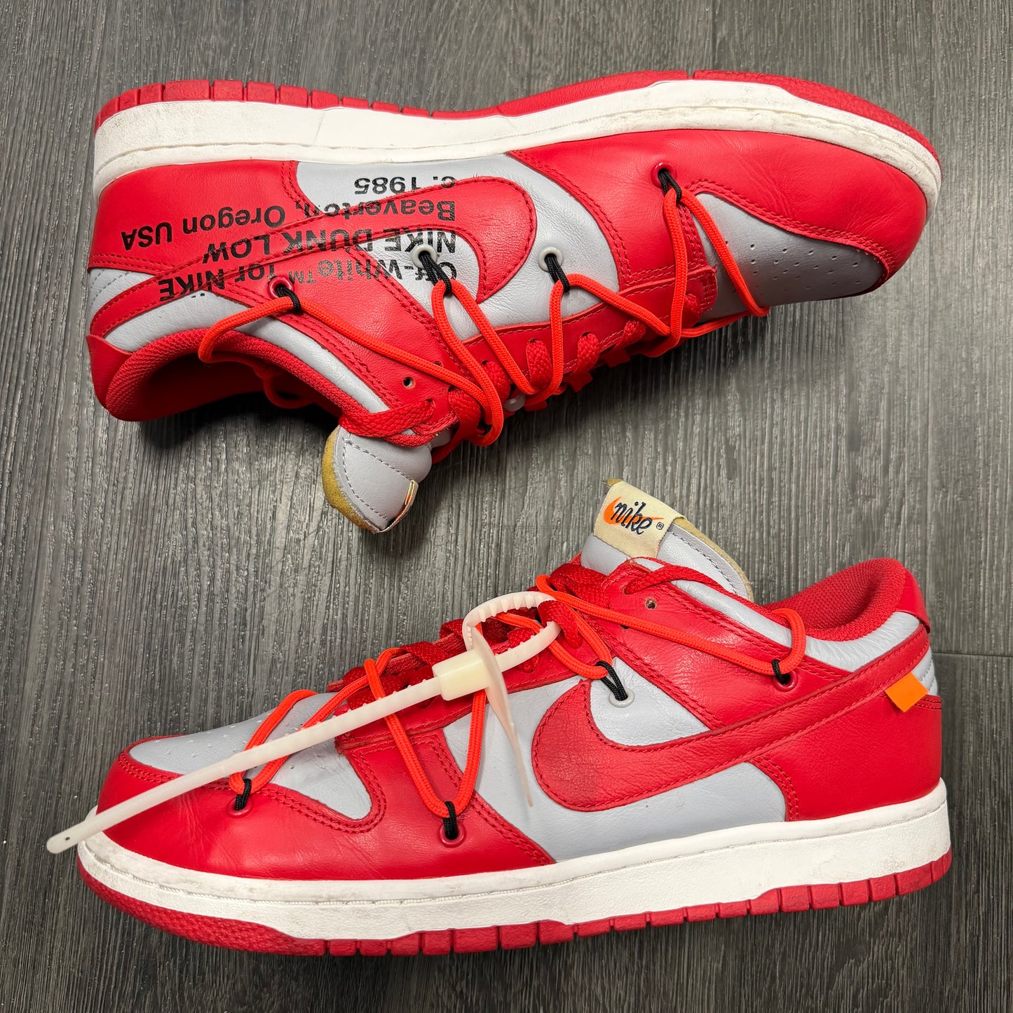 Nike Dunk Low Off-White University Red U10