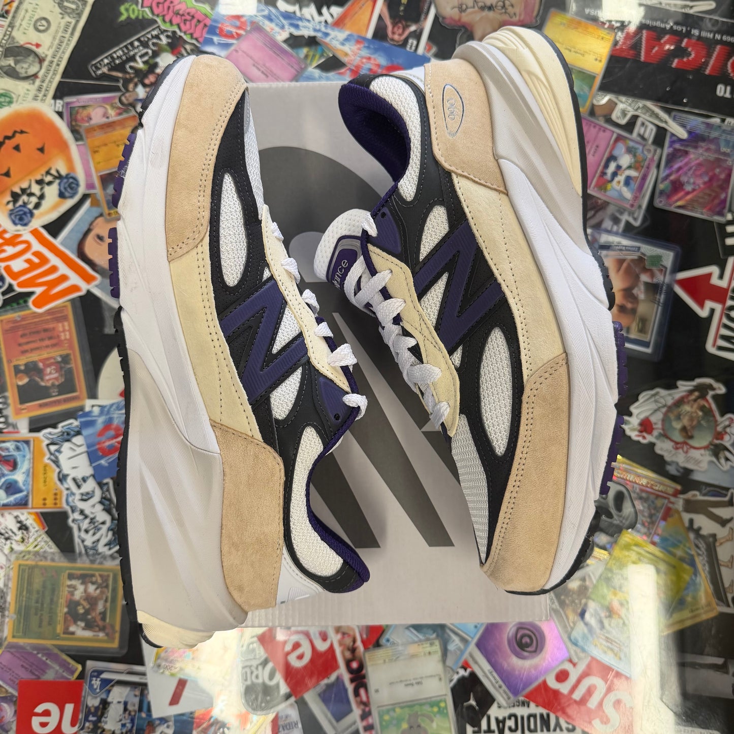New Balance 990v6 MiUSA Teddy Santis White Black Plum