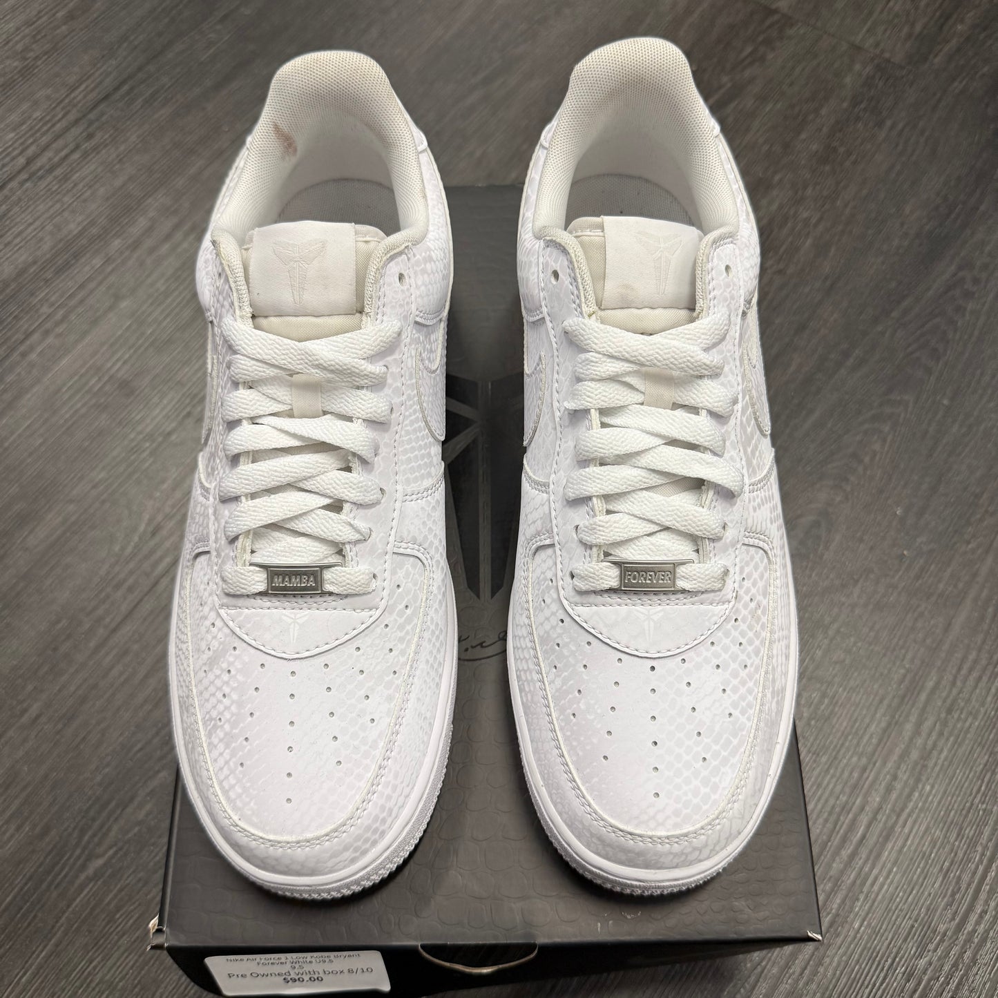 Nike Air Force 1 Low Kobe Bryant Forever White U9.5