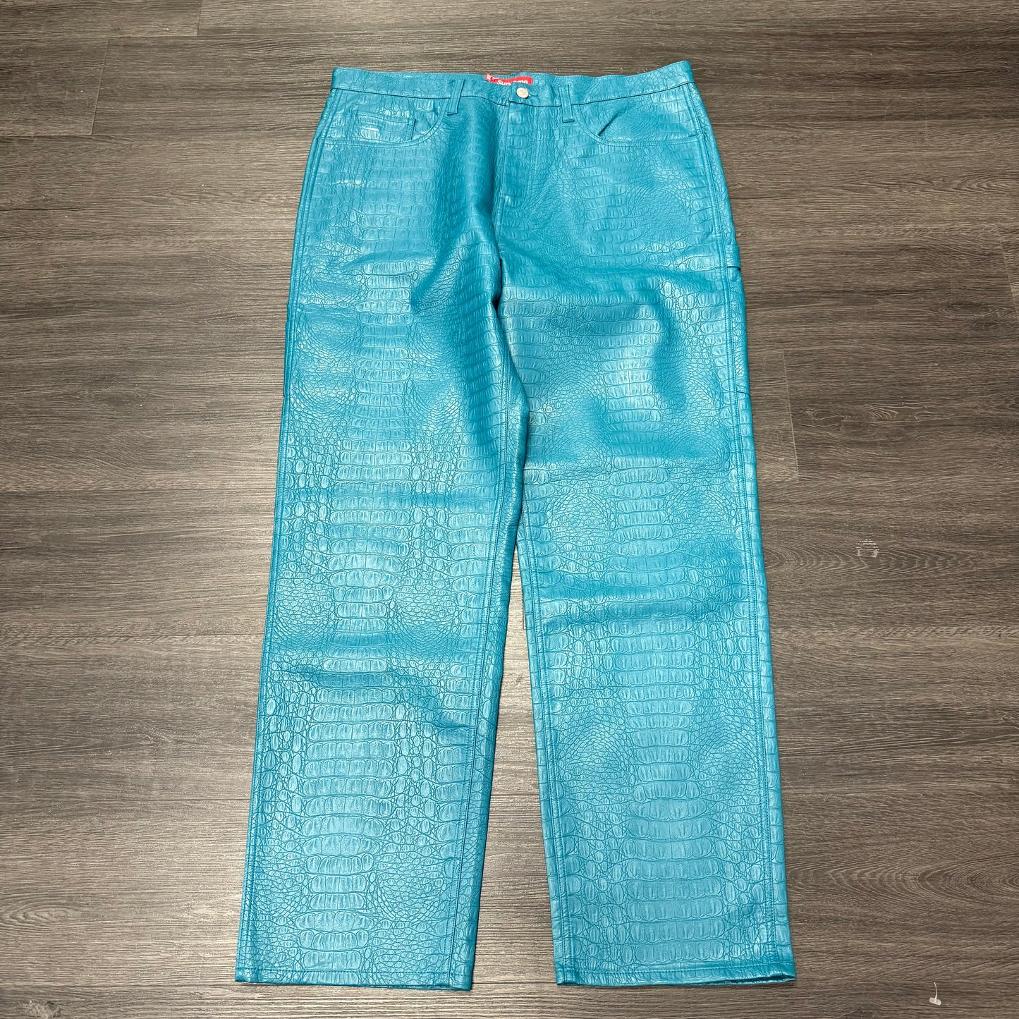 Supreme Blue Pants Croc