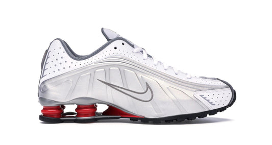 Nike Shox R4 Metallic Silver Comet Red (2018)