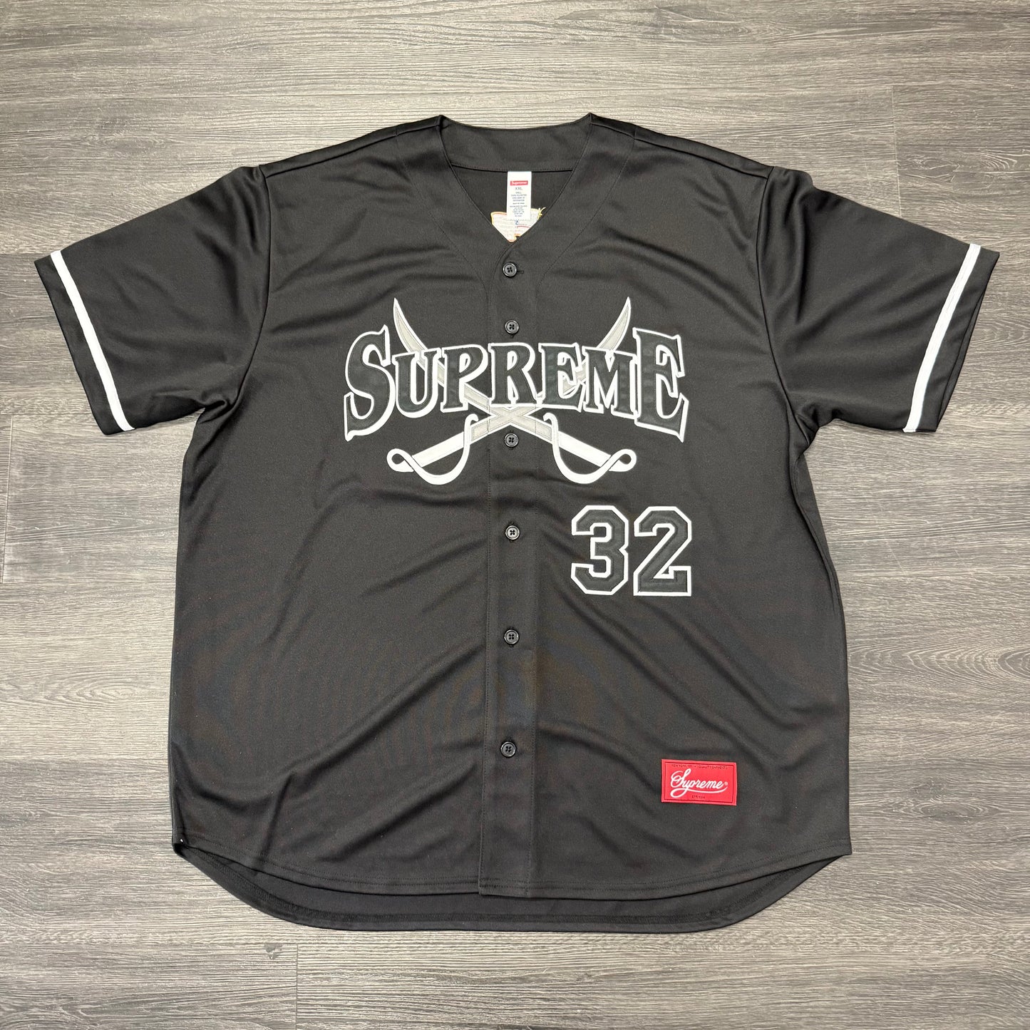 Supreme Swords Baseball Jersey Black