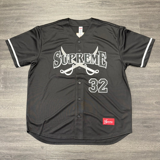 Supreme Swords Baseball Jersey Black