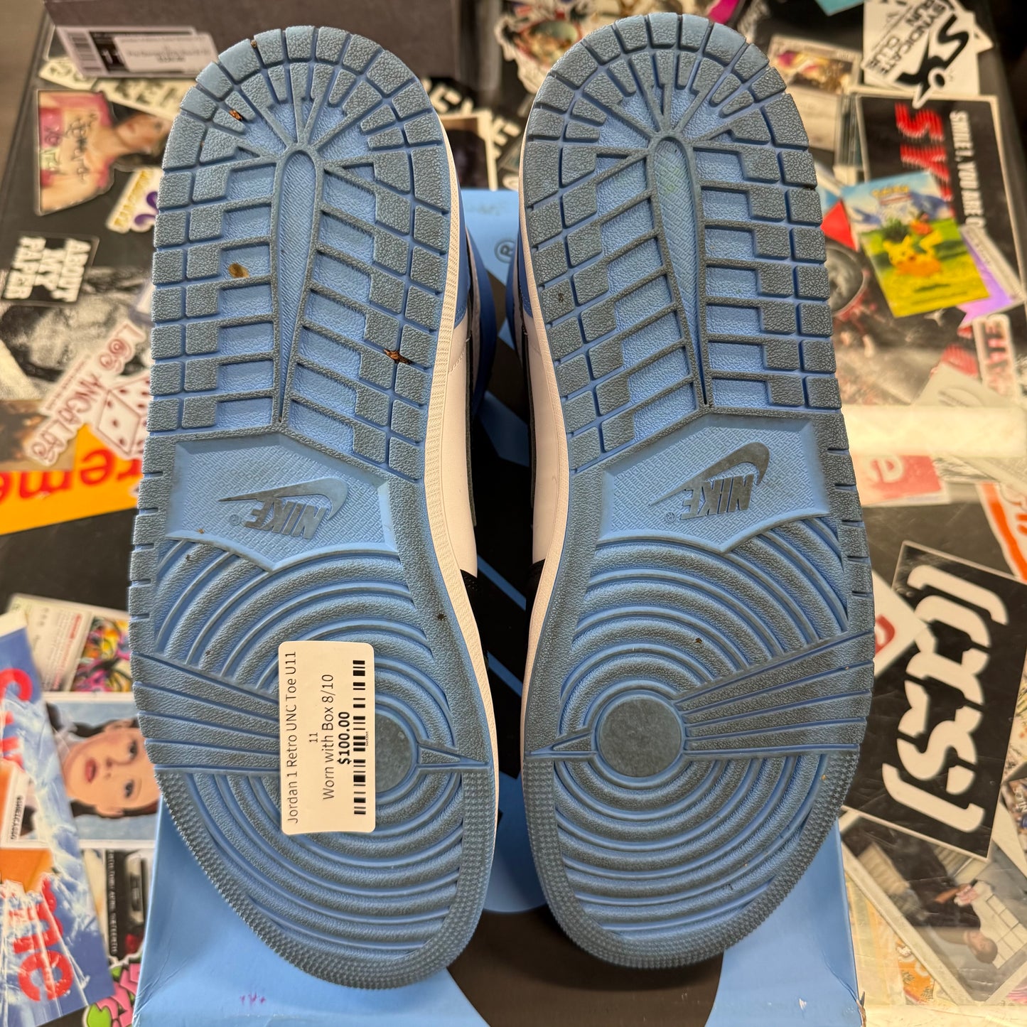 Jordan 1 Retro UNC Toe U11