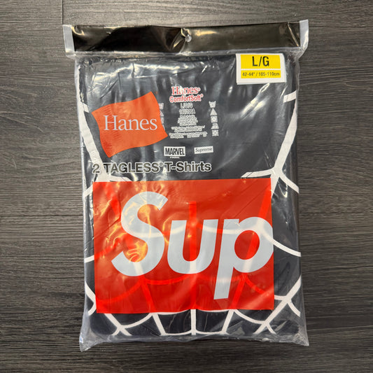 Supreme Hanes Spider-Man tees black