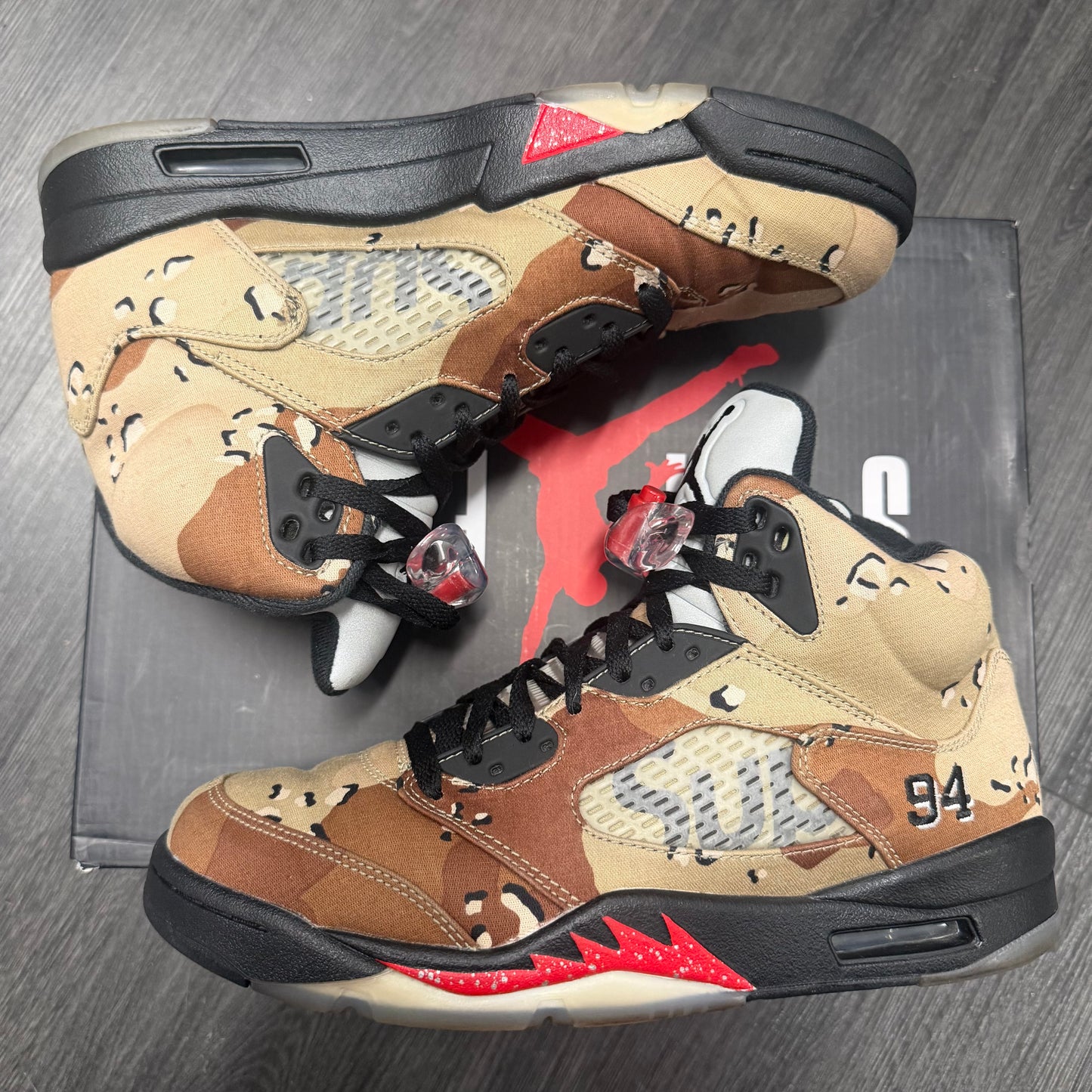 Jordan 5 Retro Supreme Desert Camo