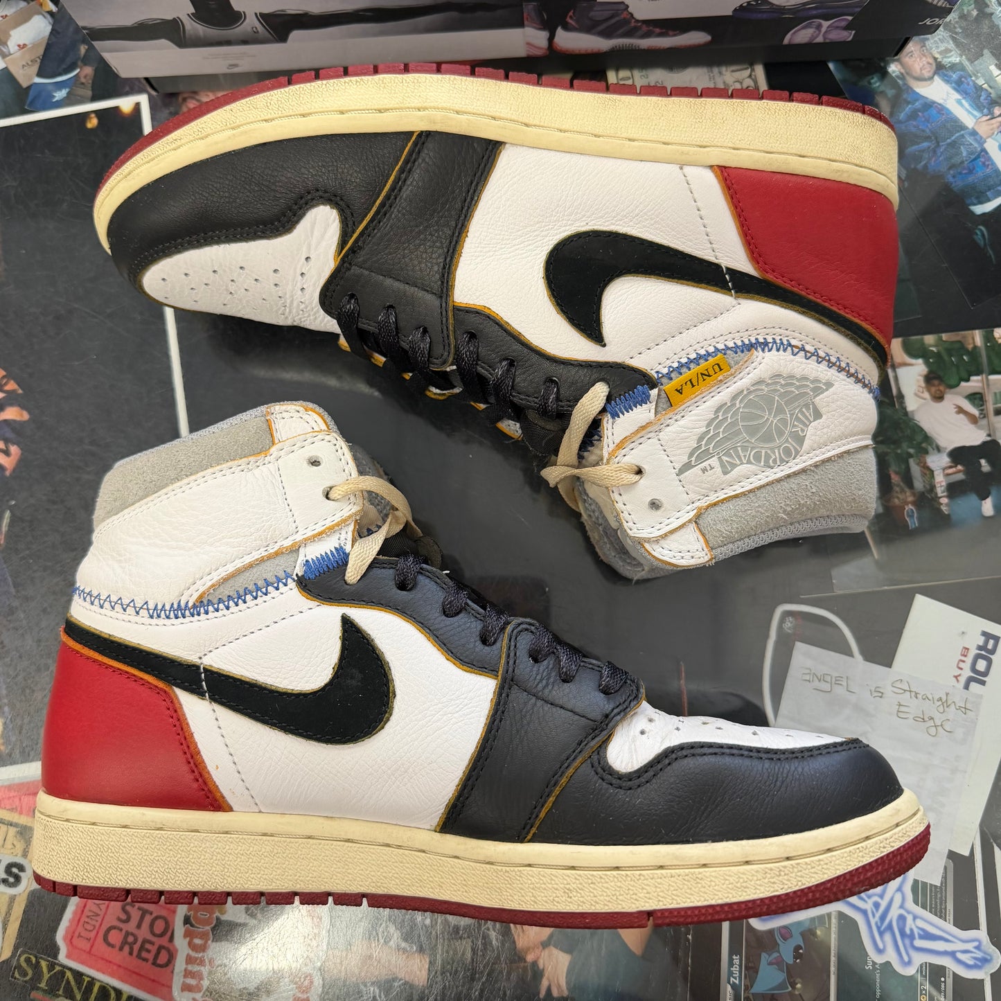 Jordan 1 Retro High Union Black Toe U9.5