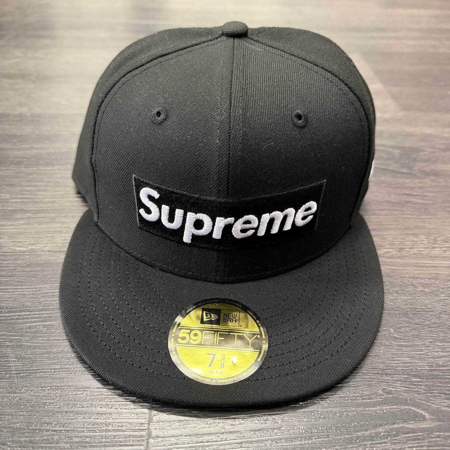 Supreme Ghostface Box Logo New Era Fitted Black