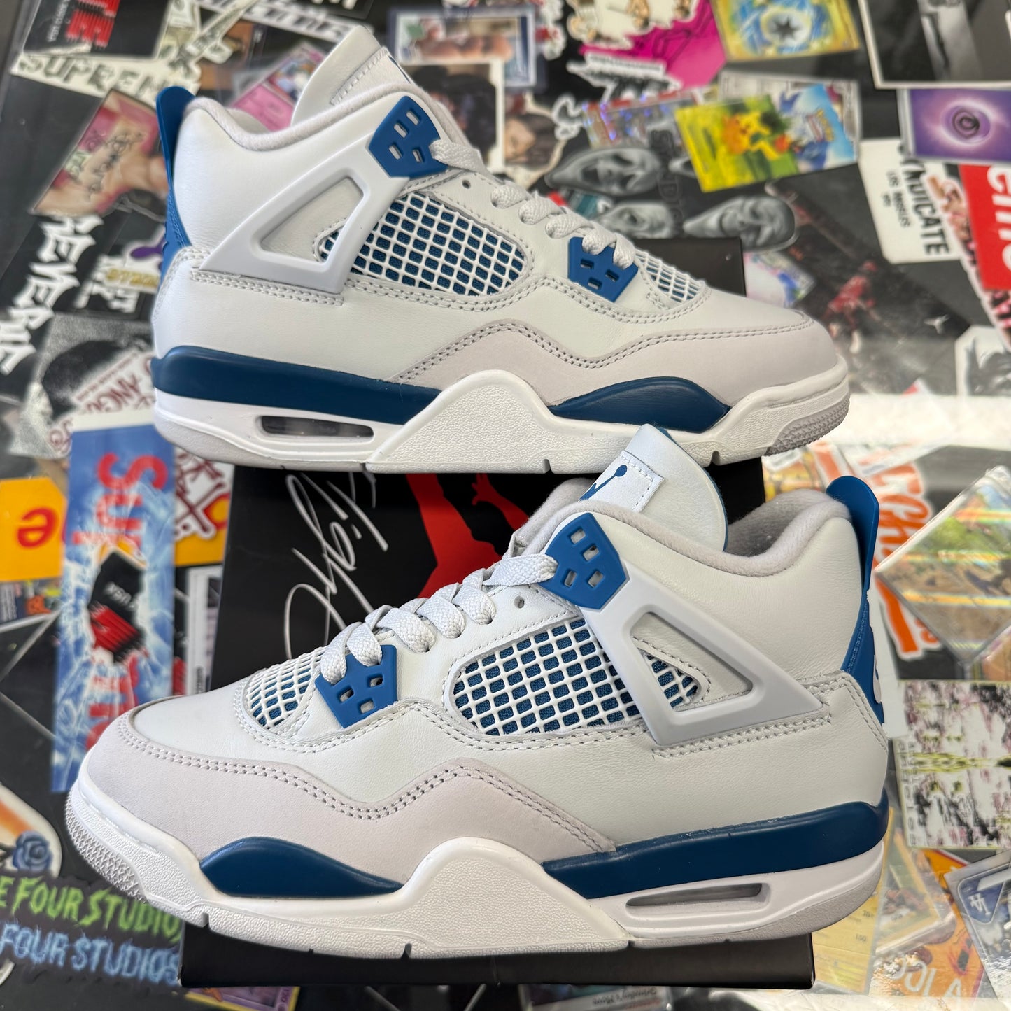 Jordan 4 Retro Military Blue (2024) (GS) U5Y