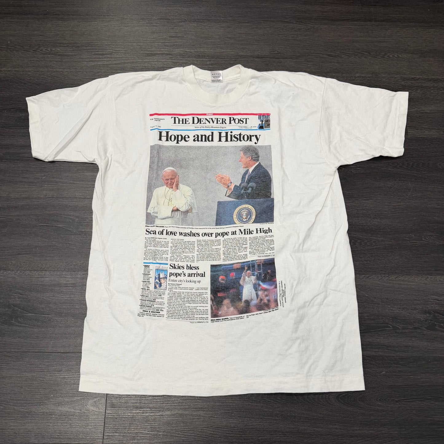 Vintage Pope Clinton Tee