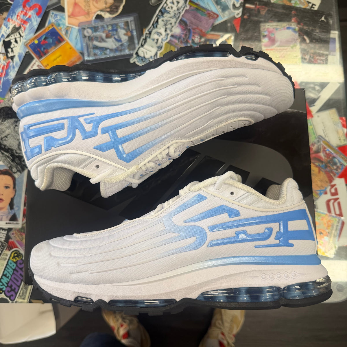 Nike Air Max 2001 Air Ecstasy Supreme White University Blue U9.5
