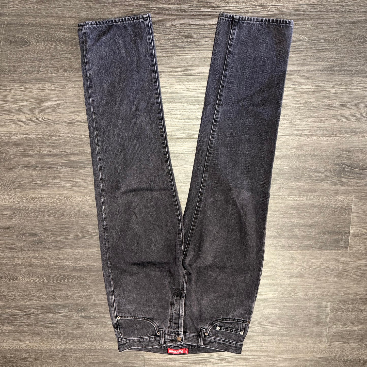 Supreme Denim Straight Leg Washed Black