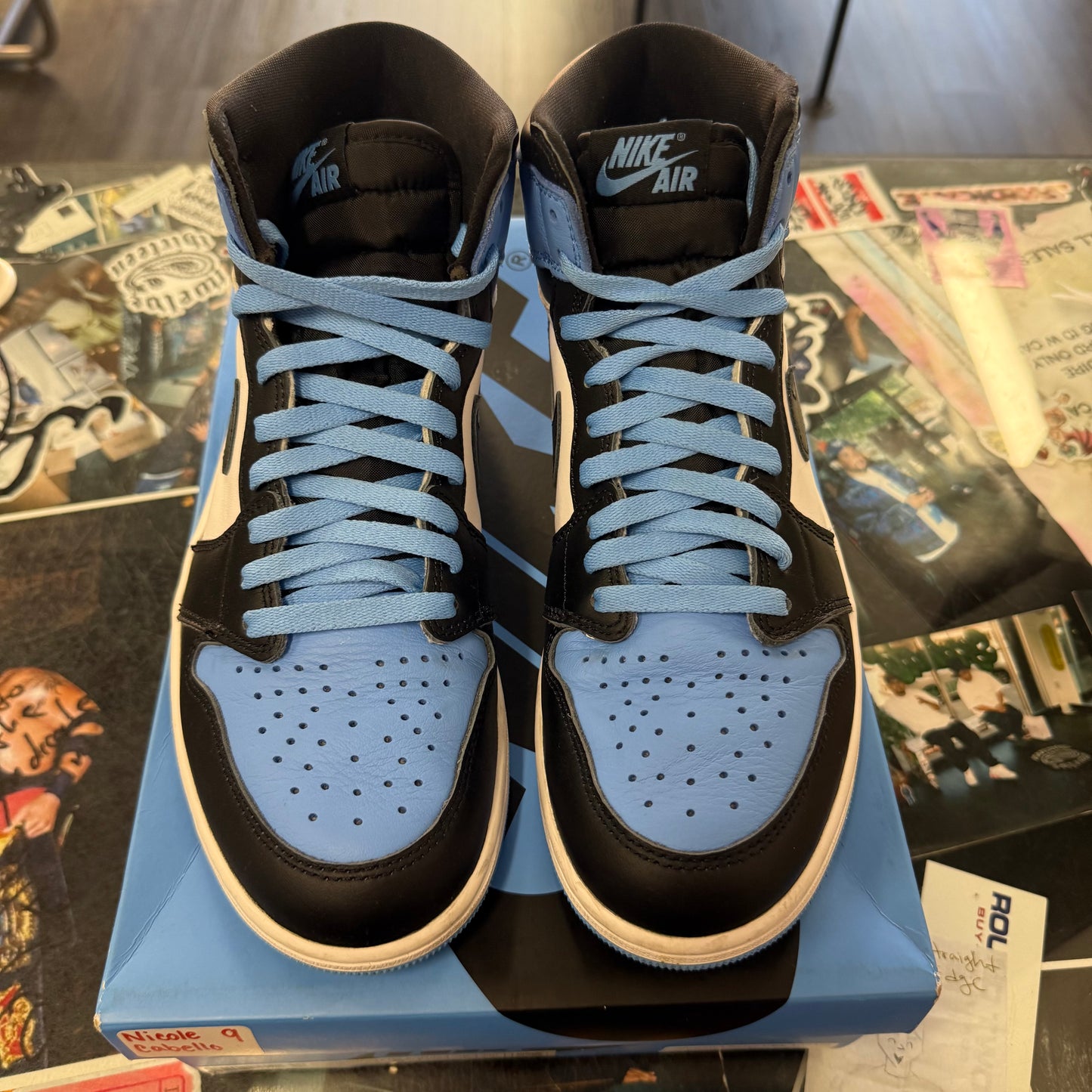 Jordan 1 Retro UNC Toe U9