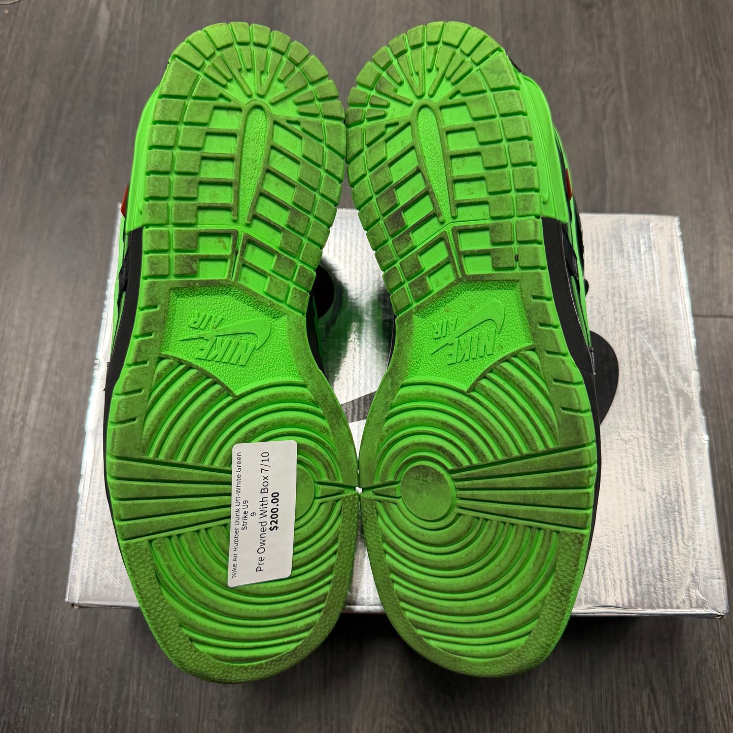 Nike Air Rubber Dunk Off-White Green Strike U9