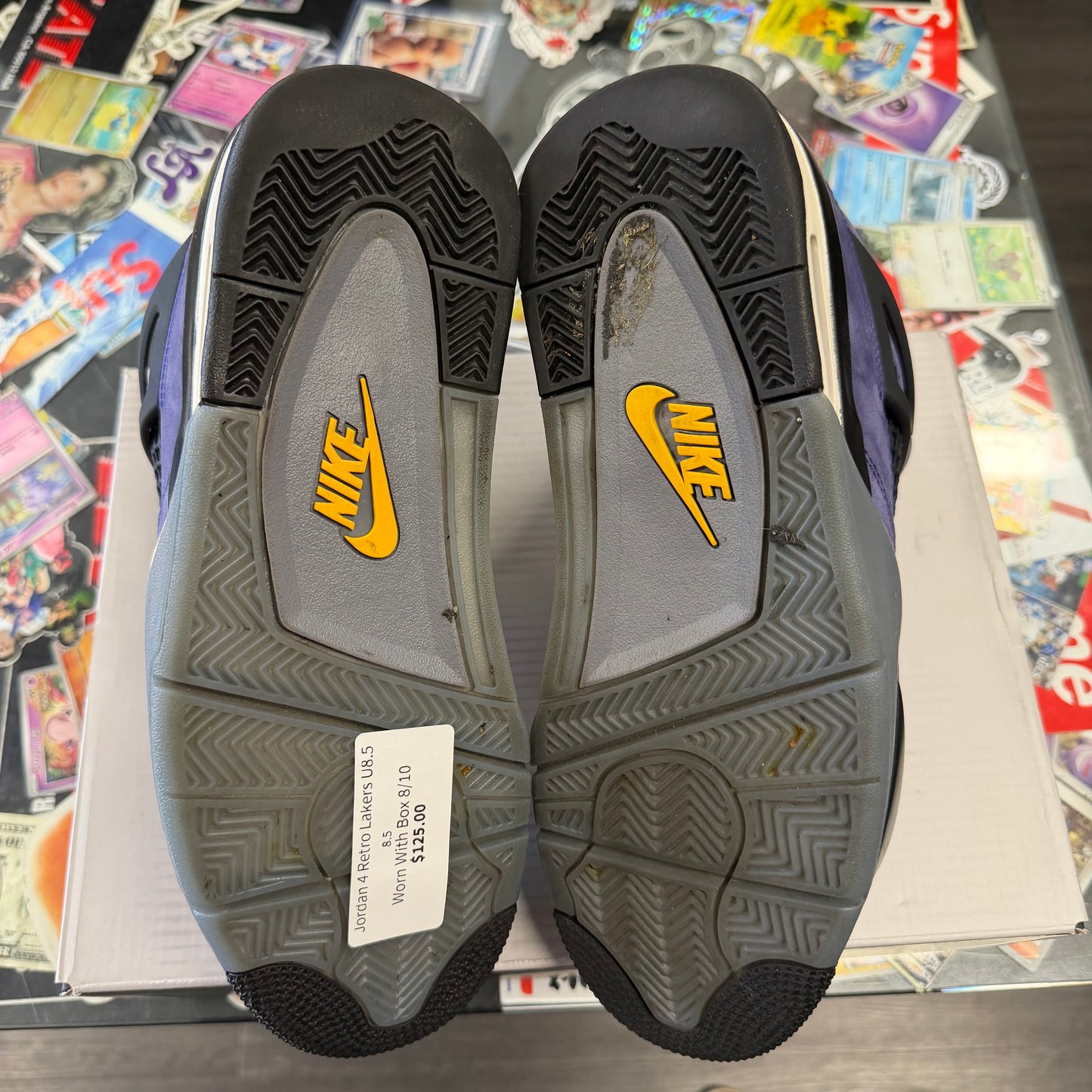 Jordan 4 Retro Lakers U8.5