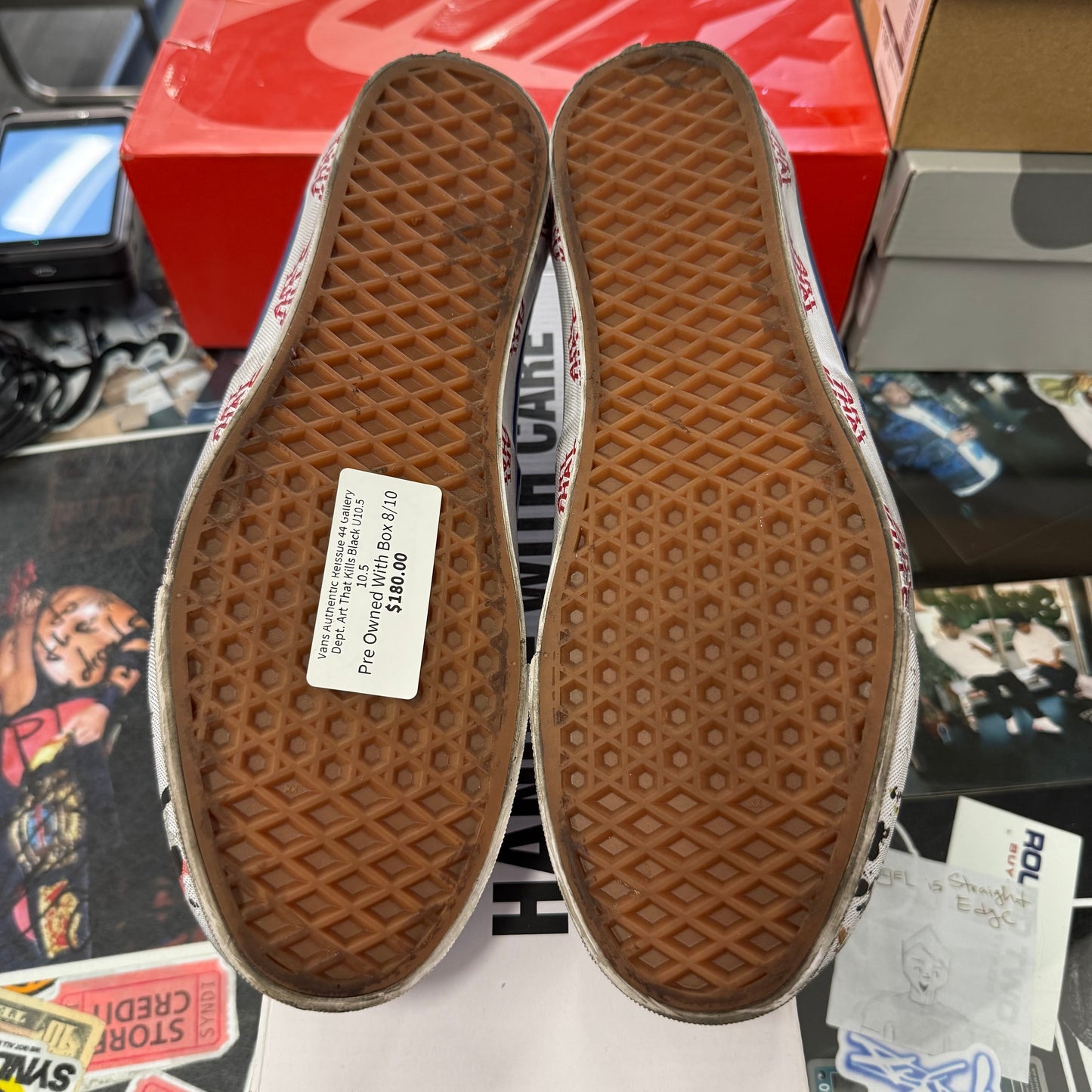 Vans Authentic Reissue 44 Gallery Dept. Art That Kills Black U10.5