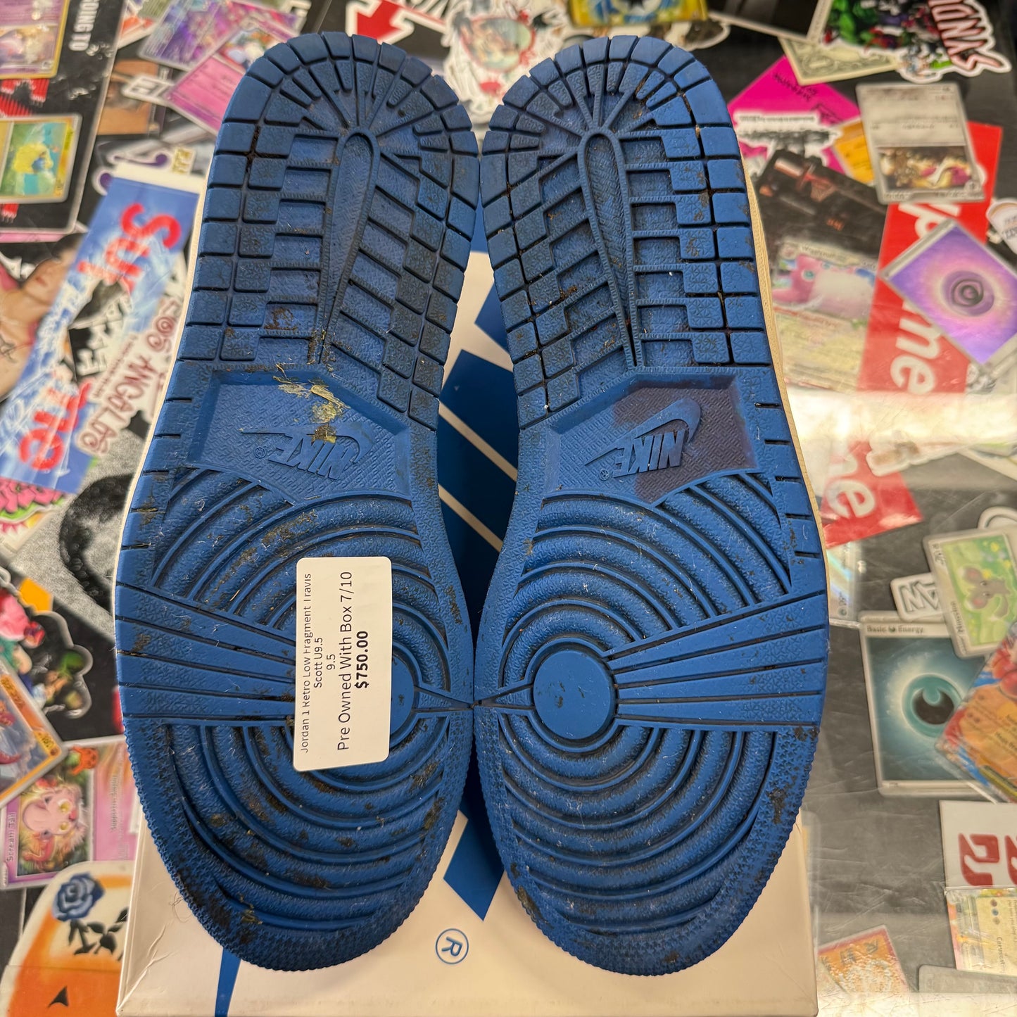 Jordan 1 Retro Low Fragment Travis Scott U9.5