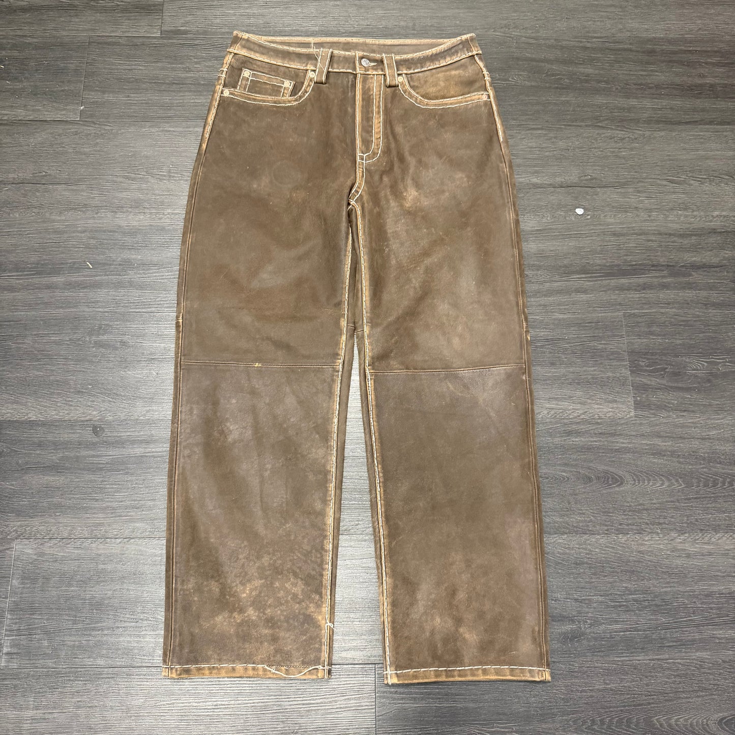 Supreme True Religion Loose Fit Leather Pant