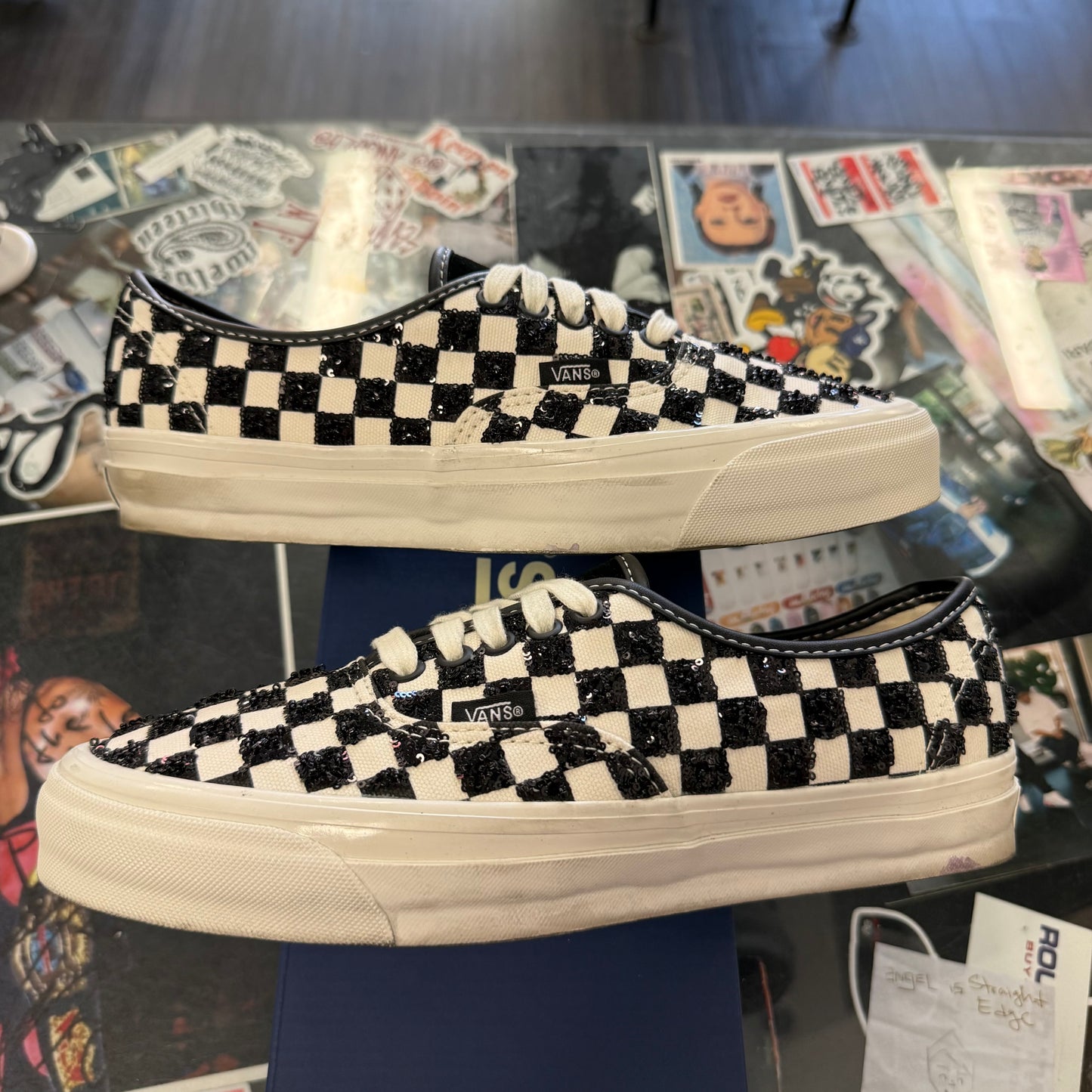 Vans LX Authentic 44 Beaded Checkerboard Black White