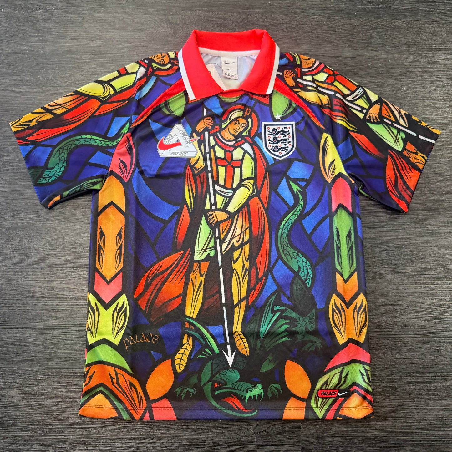 Palace X Nike England Dri Fit Football Jersey