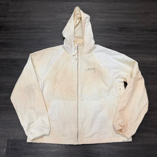 Stussy White/Tan Zip Up Jacket