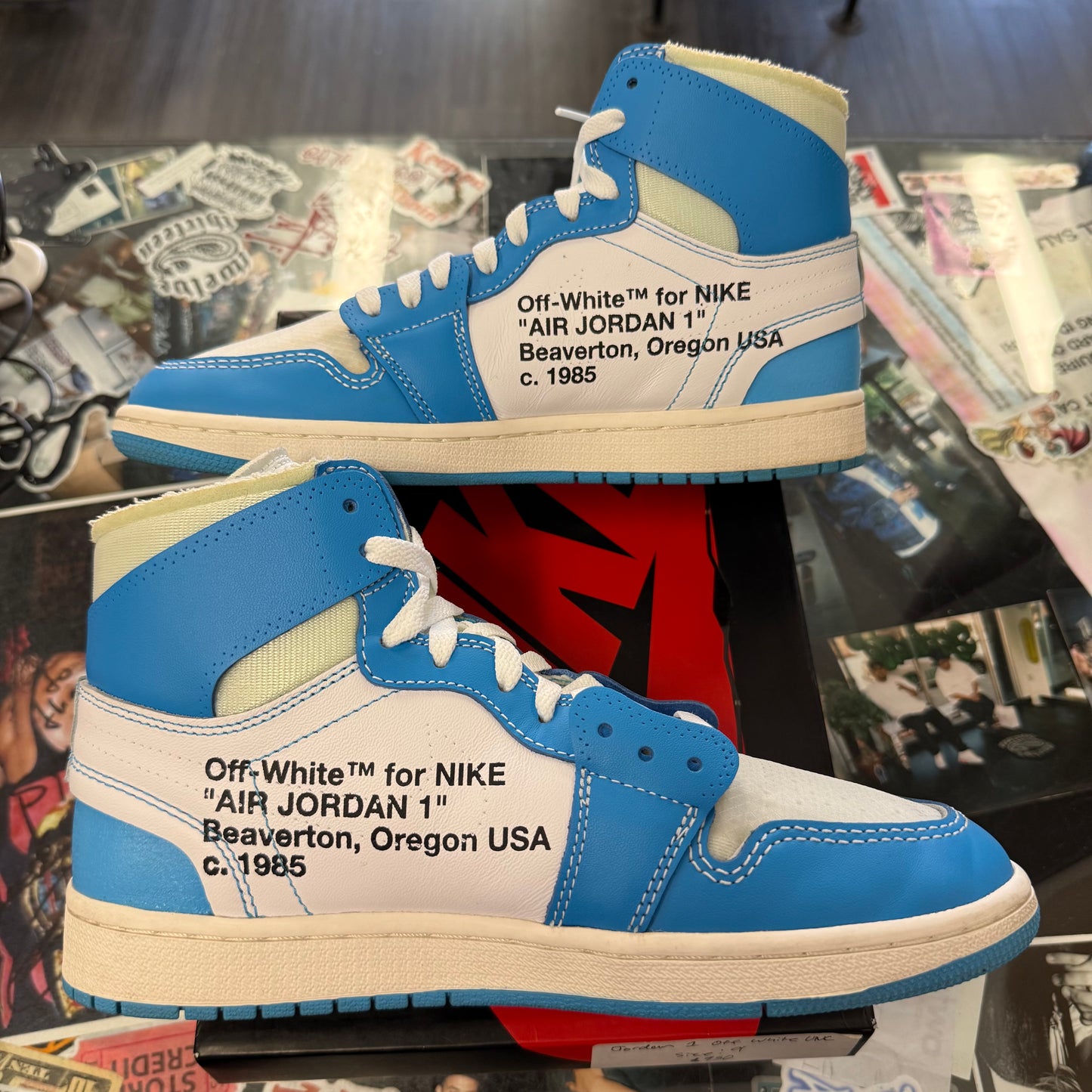 Jordan 1 Retro Off White University Blue U9