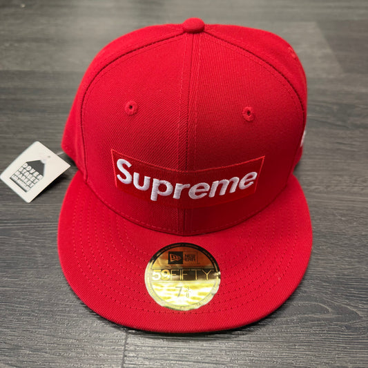 Supreme Ghostface Box Logo New Era Fitted Red