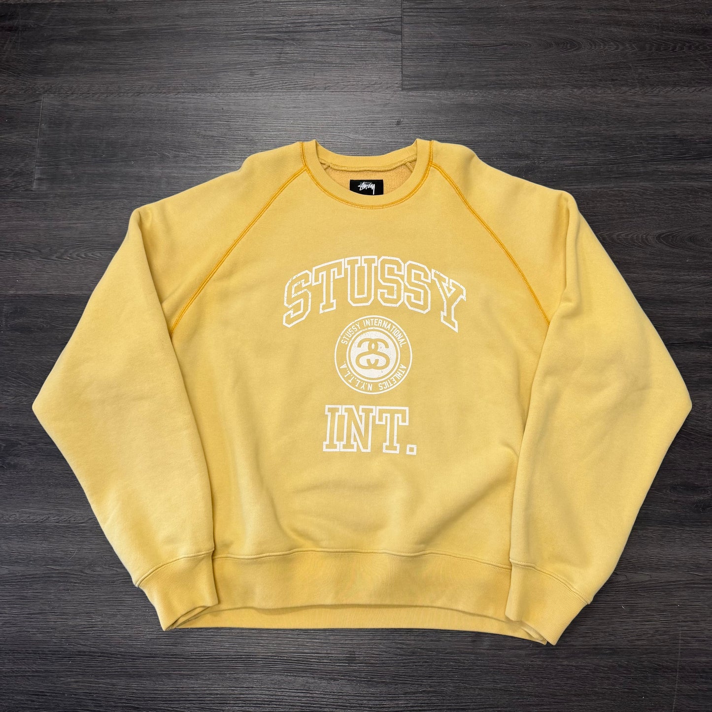 Stussy Int Yellow Crewneck